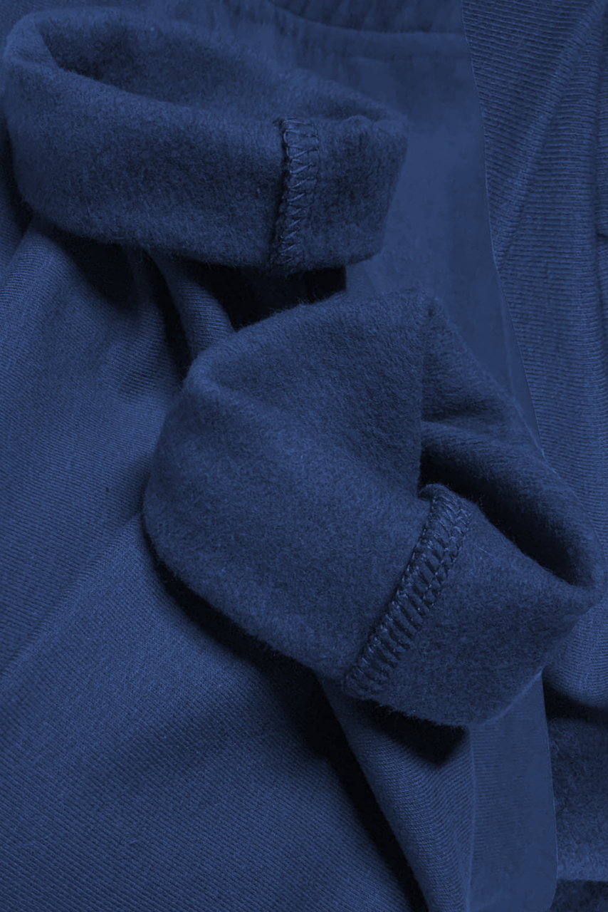 Granatowe legginsy ocieplane ciążowe - obrazek 2