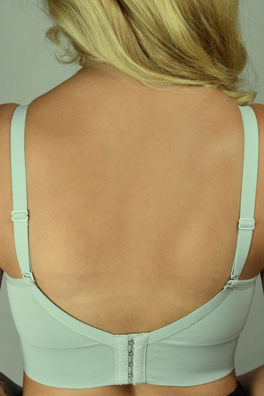 Gładki miętowy stanik sportowy do karmienia - obrazek 6